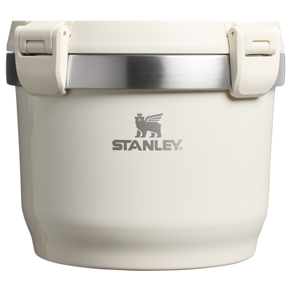 Stanley Fresh-To-Table 3 qt Leakproof Crock in Cream White with sealed lid and side latches