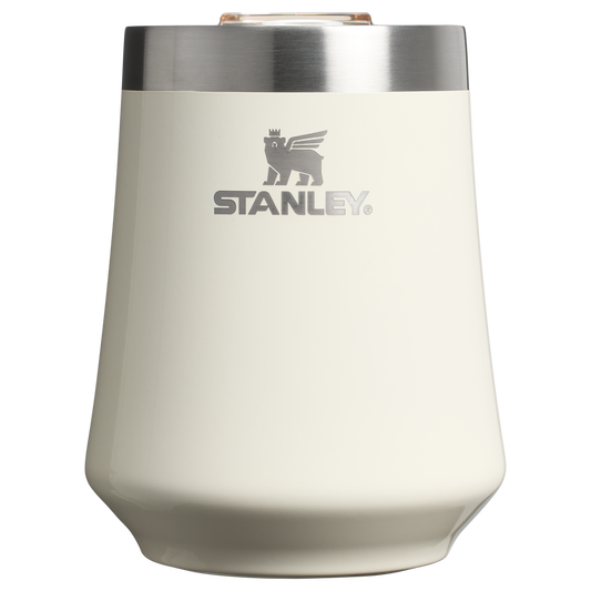 Stanley 11 oz Swirl Wine Stainless Steel Tumbler In Cream White Gloss