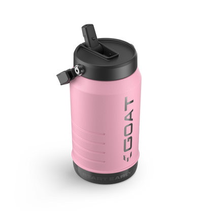 The Messi x Stanley IceFlow™ Water Jug with Fast Flow Lid 64 OZ In Messi GOAT Pink