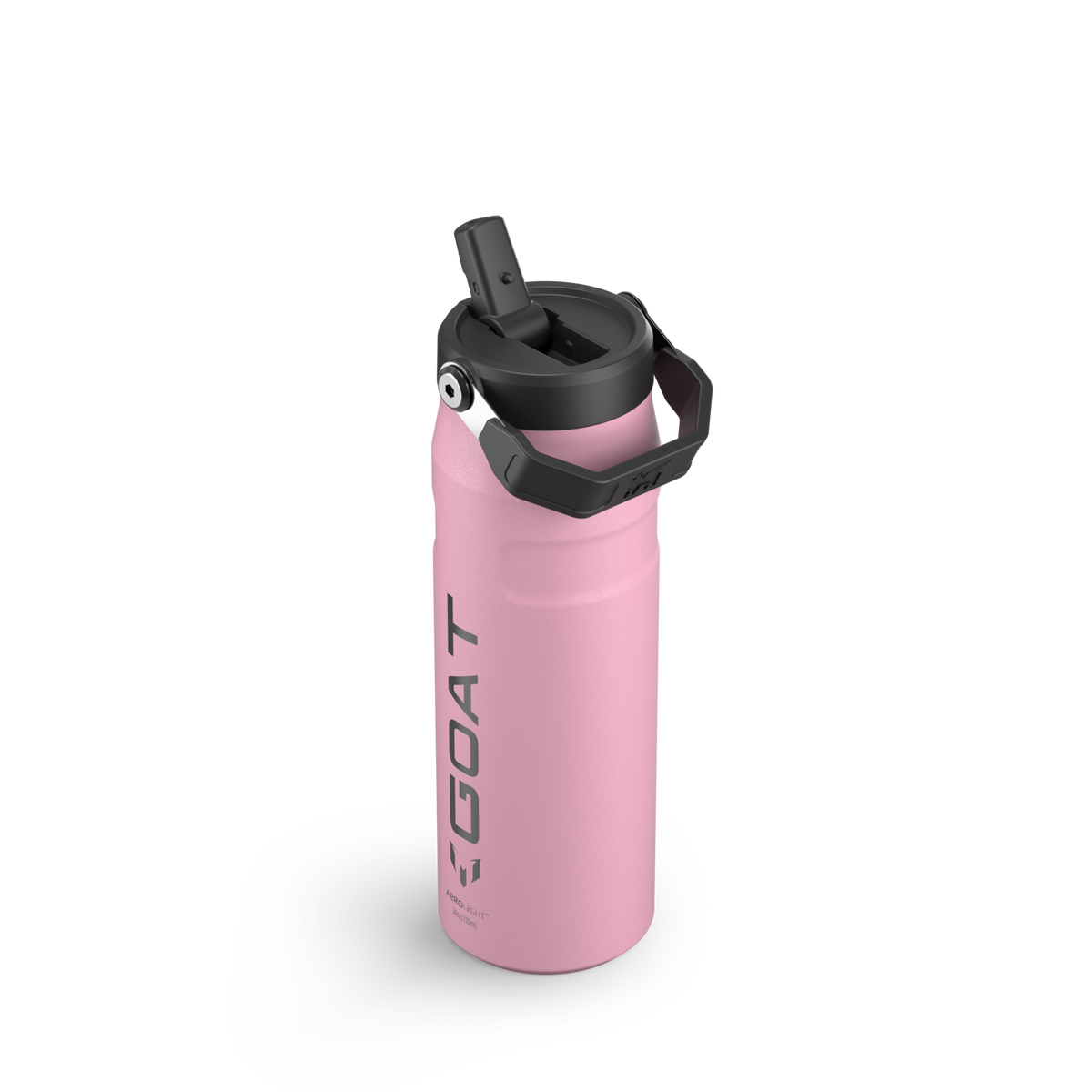 The Messi x Stanley IceFlow™ Water Bottle with Flip Straw Lid 24 OZ In Messi GOAT Pink