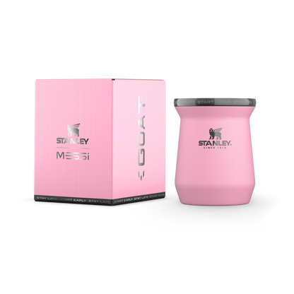 The Messi x Stanley Classic Mate Insulated Mug 8 OZ In Messi GOAT Pink