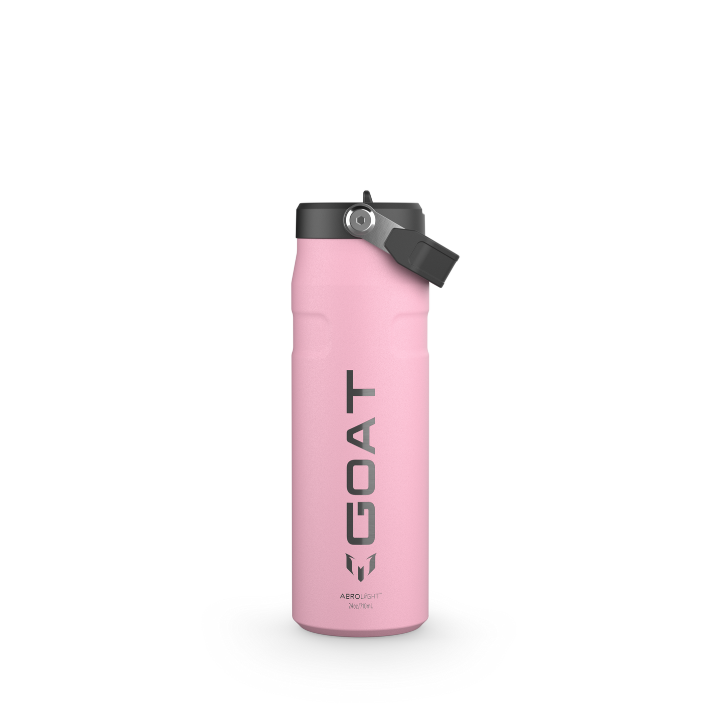The Messi x Stanley IceFlow™ Water Bottle with Flip Straw Lid 24 OZ In Messi GOAT Pink