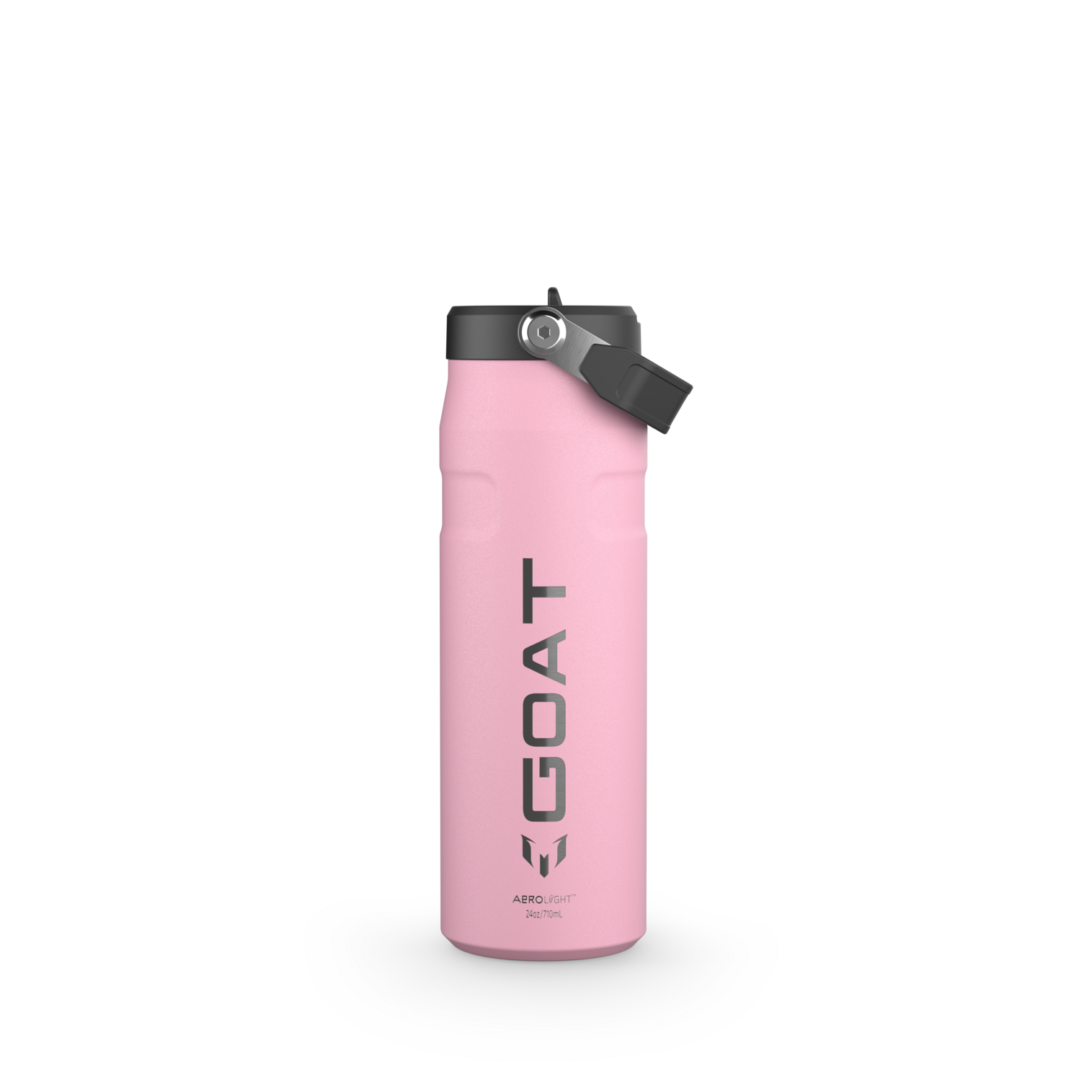 The Messi x Stanley IceFlow™ Water Bottle with Flip Straw Lid 24 OZ In Messi GOAT Pink
