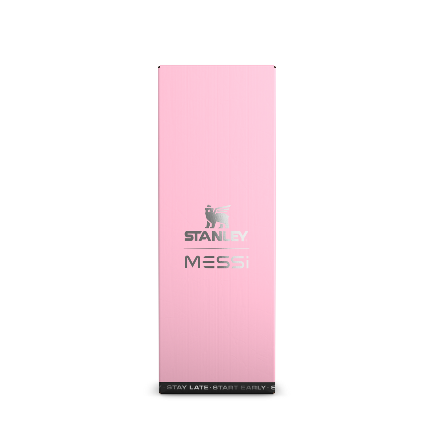 The Messi x Stanley IceFlow™ Water Bottle with Flip Straw Lid 24 OZ In Messi GOAT Pink