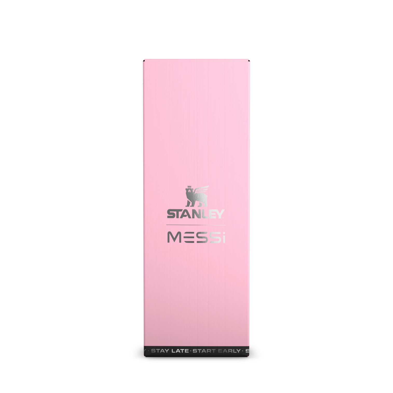 The Messi x Stanley IceFlow™ Water Bottle with Flip Straw Lid 24 OZ In Messi GOAT Pink