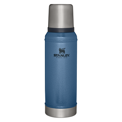 Stanley 1 Quart Legendary Classic Insulated Vacuum Bottle In Hammertone Lake Blue