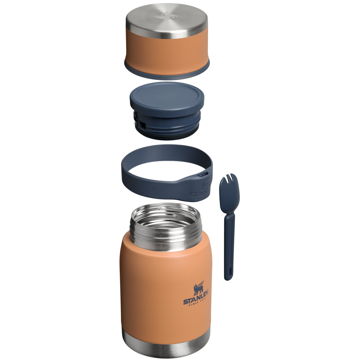 Stanley Adventure To-Go Insulated Food Jar With Spork 24OZ In Toast Tan