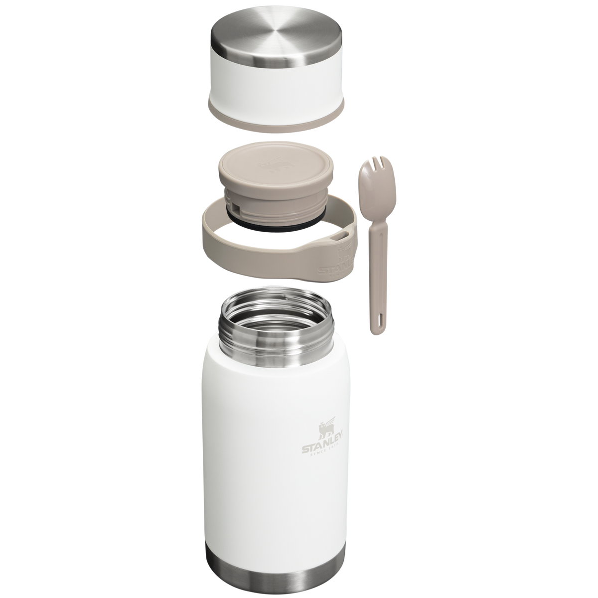 Stanley 36 oz To-Go Food Jar with Spork in Frost