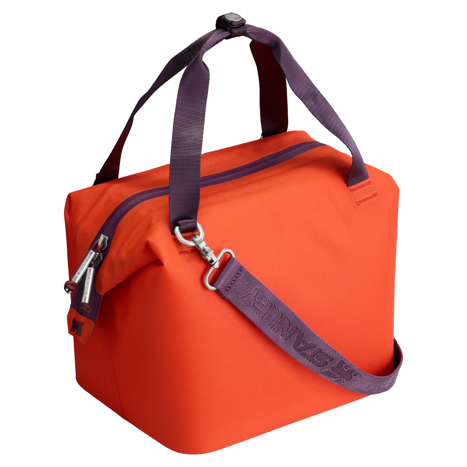 The All-Day Julienne Mini Soft Sided Cooler In Tigerlily Plum & Orange