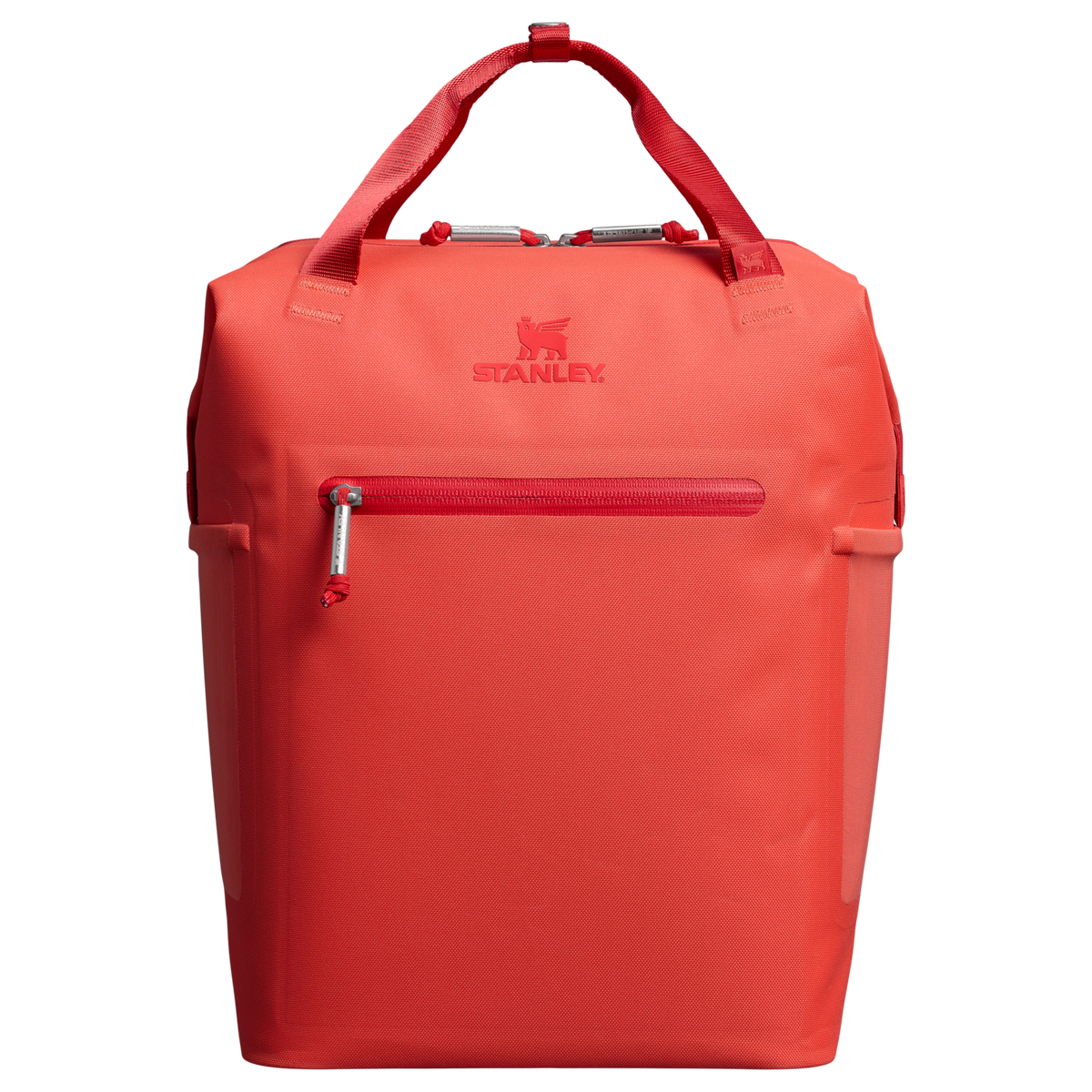 Stanley 14 Quart All Day Madeleine Mini Soft Sided Cooler Backpack In Hot Coral Red