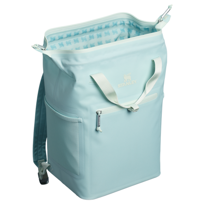 Stanley 14 Quart All Day Madeleine Mini Soft Sided Cooler Backpack In Seafoam Blue