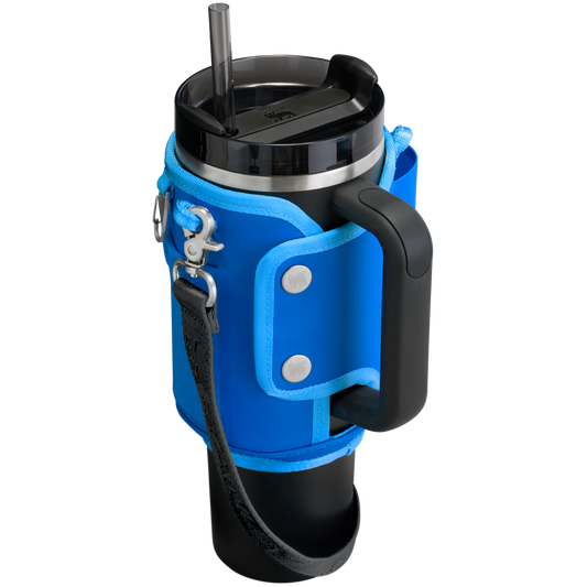 Stanley Carry-All 40 oz Quencher with Detachable Crossbody Straps in Azure blue
