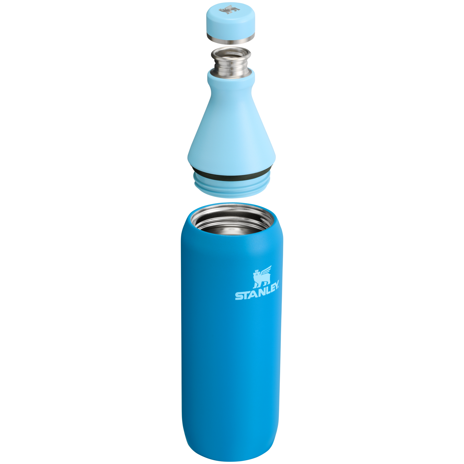 Stanley Leak Proof 20 OZ All Day Slim Bottle with removable collar in Azure