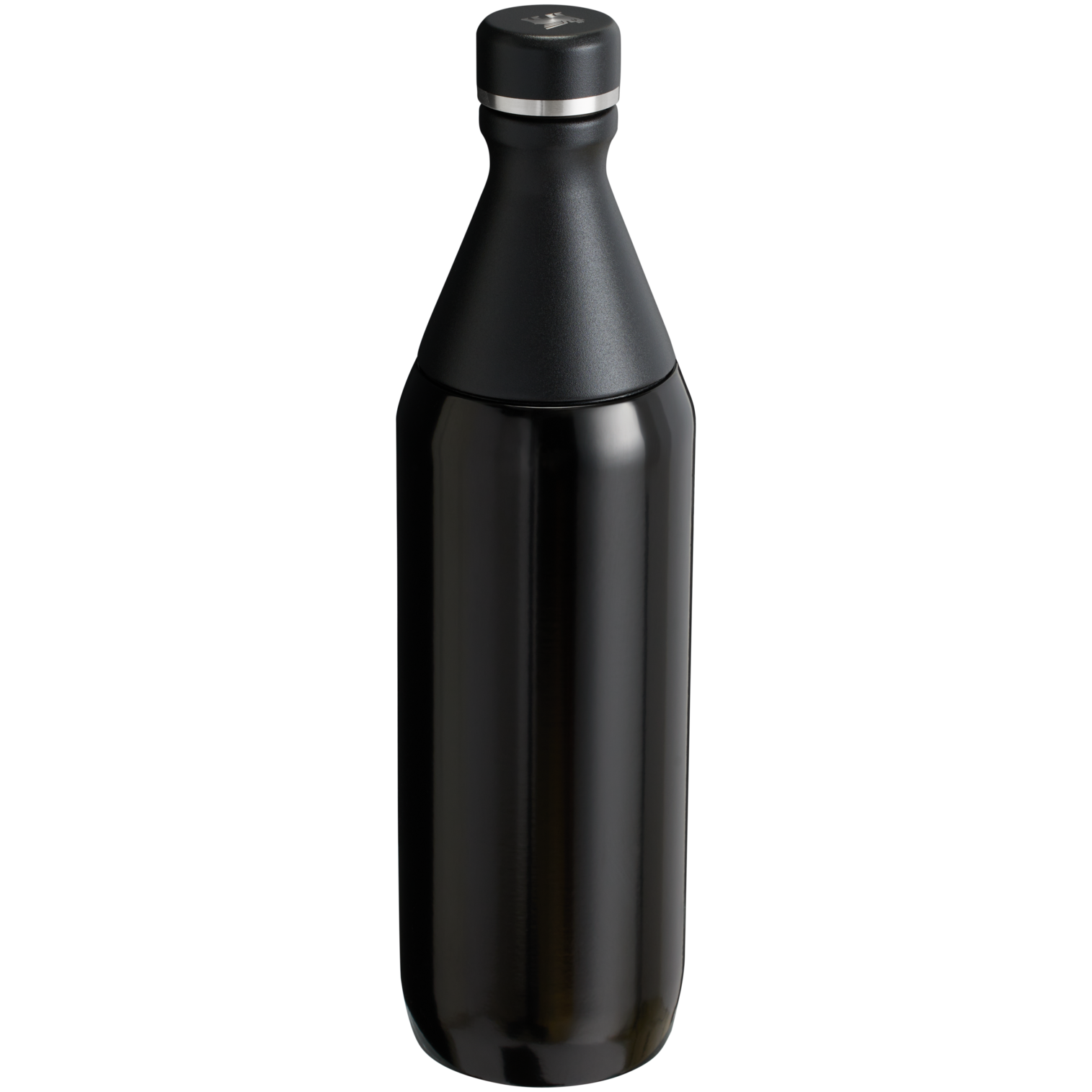 Stanley Leak Proof 20 OZ All Day Slim Bottle with removable collar in Black Gloss