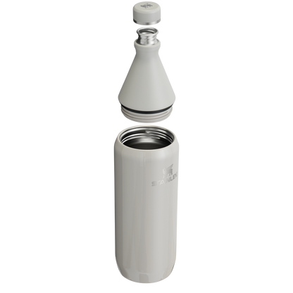 Stanley All Day Slim Water Bottle 34 OZ In Ash Grey Gloss