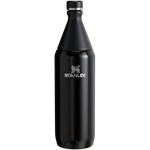 Stanley Leak Proof 34 OZ All Day Slim Bottle with removable collar in Black Gloss