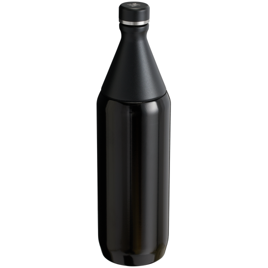 Stanley Leak Proof 34 OZ All Day Slim Bottle with removable collar in Black Gloss
