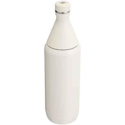 Stanley Leak Proof 34 OZ All Day Slim Bottle with removable collar in Cream Gloss