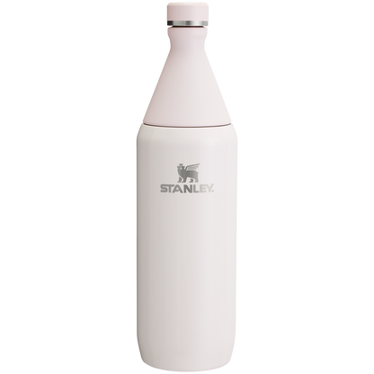 Stanley Leak Proof 34 OZ All Day Slim Bottle with removable collar in Rose Quartz Gloss
