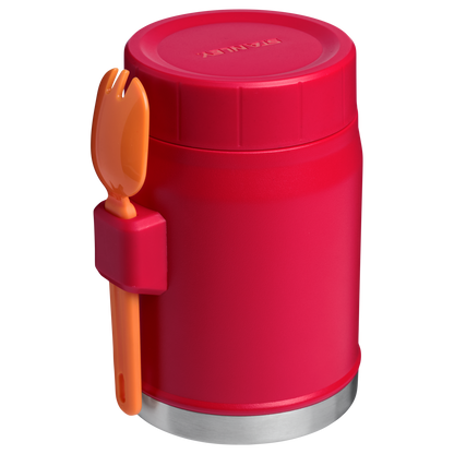 Stanley Heritage Vacuum Food Jar With Spork 14OZ In Chili Red