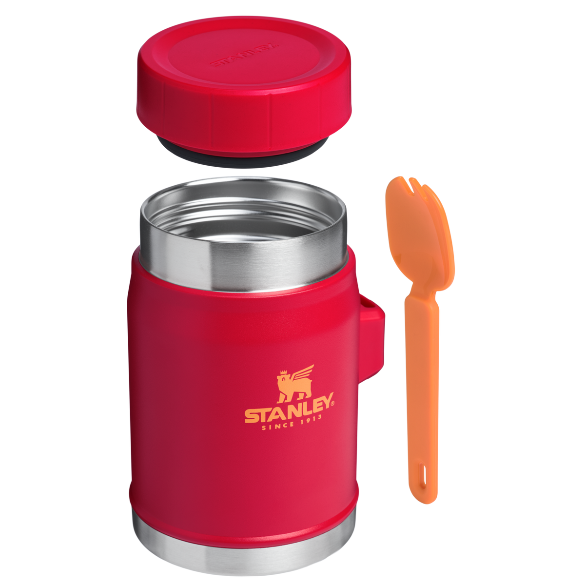 Stanley Heritage Vacuum Food Jar With Spork 14OZ In Chili Red