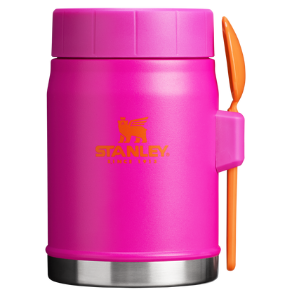 Stanley Heritage Vacuum Food Jar With Spork 14OZ In Vivid Violet