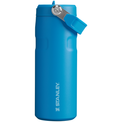 Stanley IceFlow Aerolight stainless steel water bottle in Azure with Flip Straw