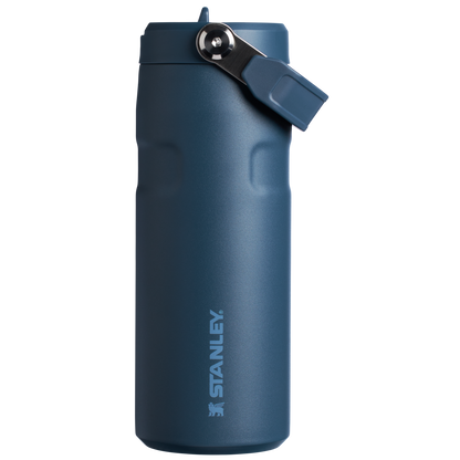 Stanley IceFlow Aerolight stainless steel water bottle in Navy with Flip Straw