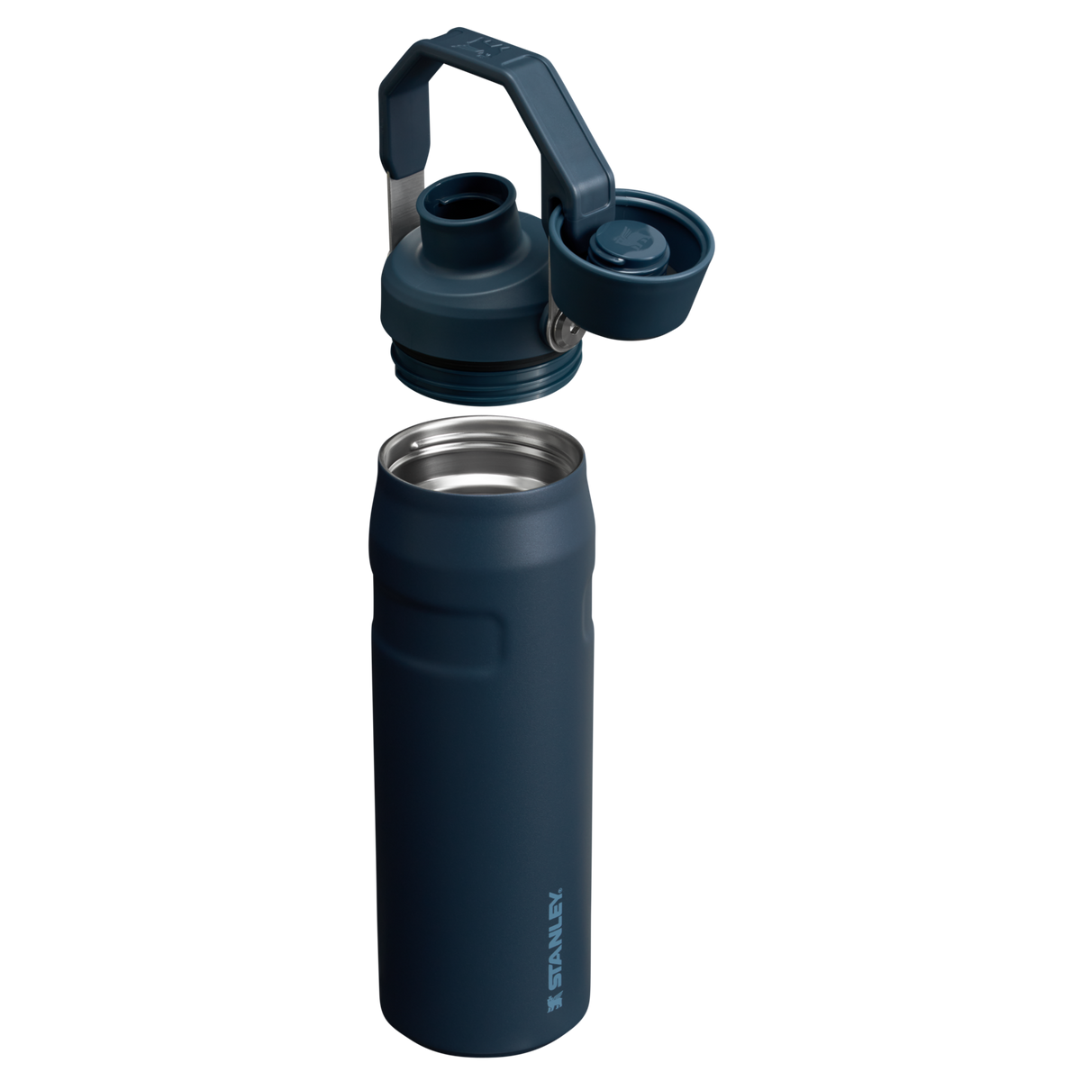 Stanley IceFlow Water Bottle with Fast Flow Lid 24 OZ In Navy Blue