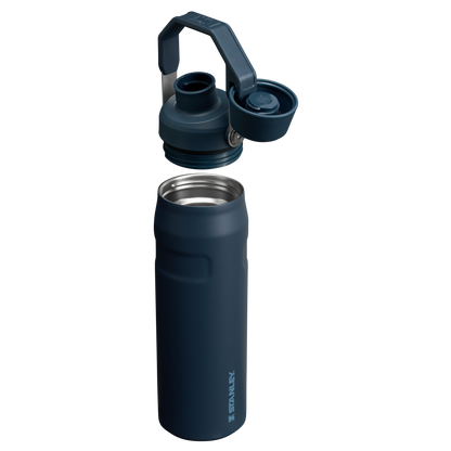 Stanley IceFlow Water Bottle with Fast Flow Lid 24 OZ In Navy Blue