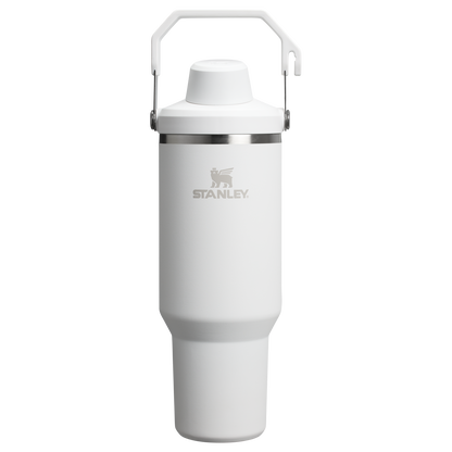 Stanley 40 OZ Ice Flow Fast Flow Insulated Tumbler In Frost White