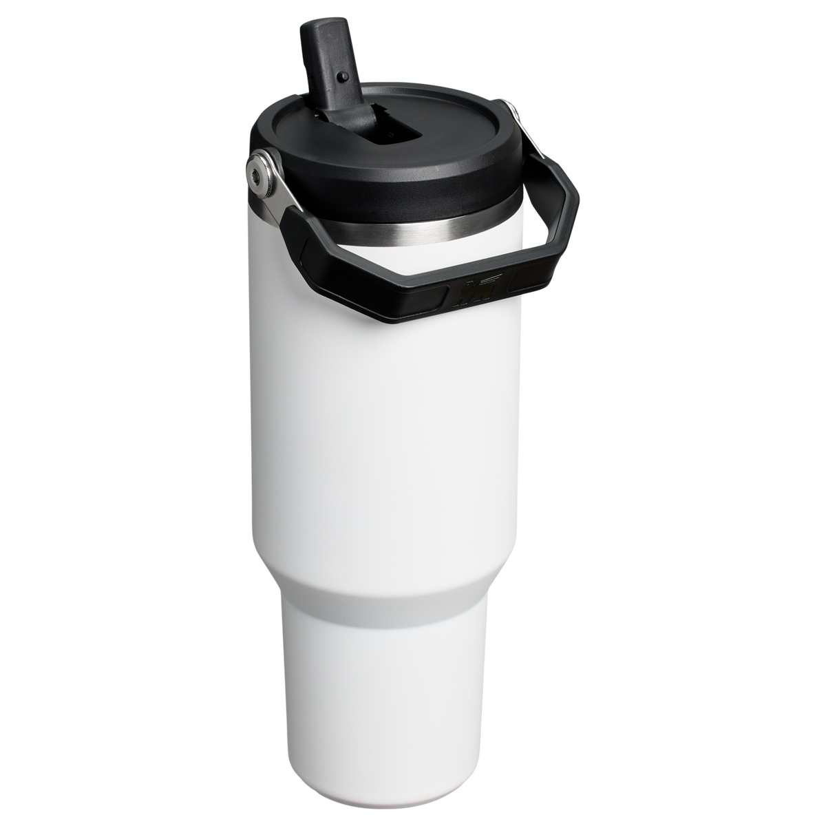 Stanley 40 OZ Ice Flow Flip Straw Insulated Tumbler In Chalk White