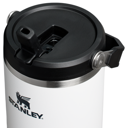 Stanley 40 OZ Ice Flow Flip Straw Insulated Tumbler In Chalk White