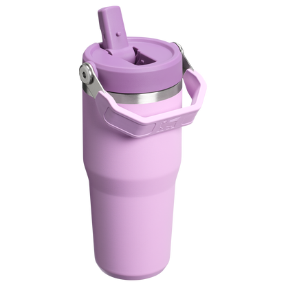 Stanley 14 OZ Ice Flow Flip Straw Insulated Tumbler In Lilac Purple