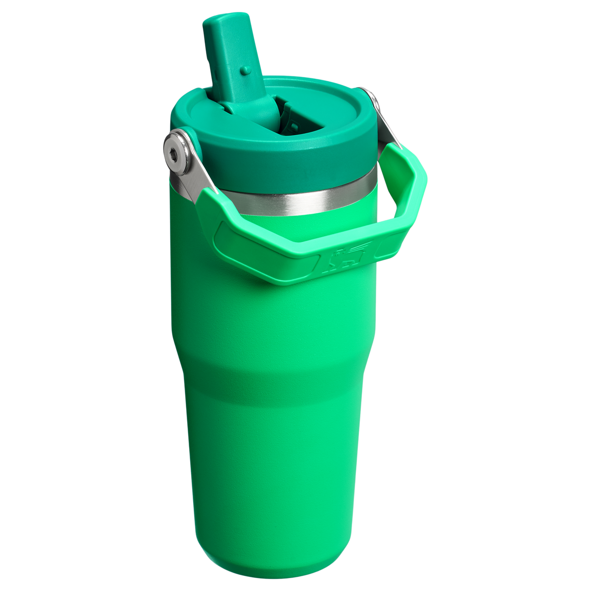Stanley 14 OZ Ice Flow Flip Straw Insulated Tumbler In Meadow Green