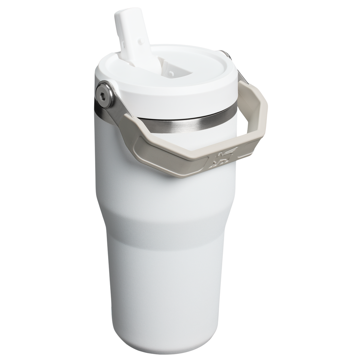 Stanley 20 OZ IceFlow Flip Straw Insulated Tumbler In Frost White