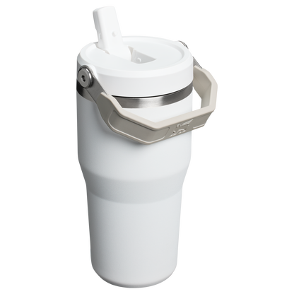 Stanley 20 OZ IceFlow Flip Straw Insulated Tumbler In Frost White