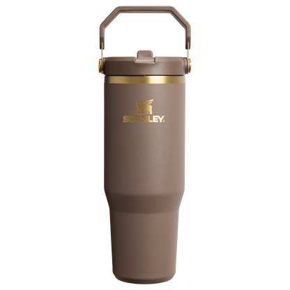 Stanley 30 oz IceFlow flip straw tumbler in espresso brown