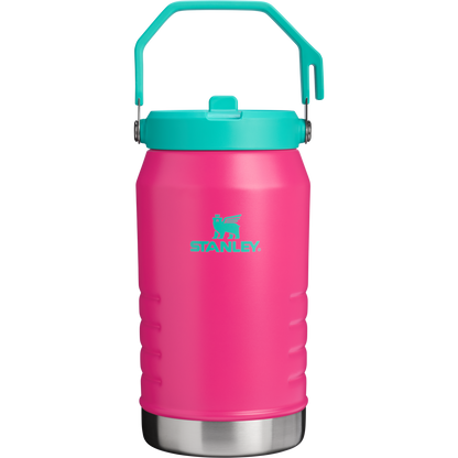 IceFlow Flip Straw Water Jug 64OZ In Passion Pink