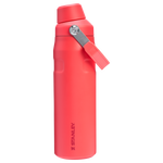 Stanley 24 OZ IceFlow Aerolight Stainless SteelWater Bottle In Hot Coral Red