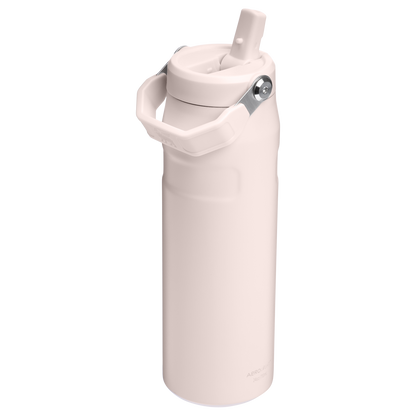 Stanley 24 OZ IceFlow Aerolight Water Bottle Flip Straw In Rose Quartz Pink