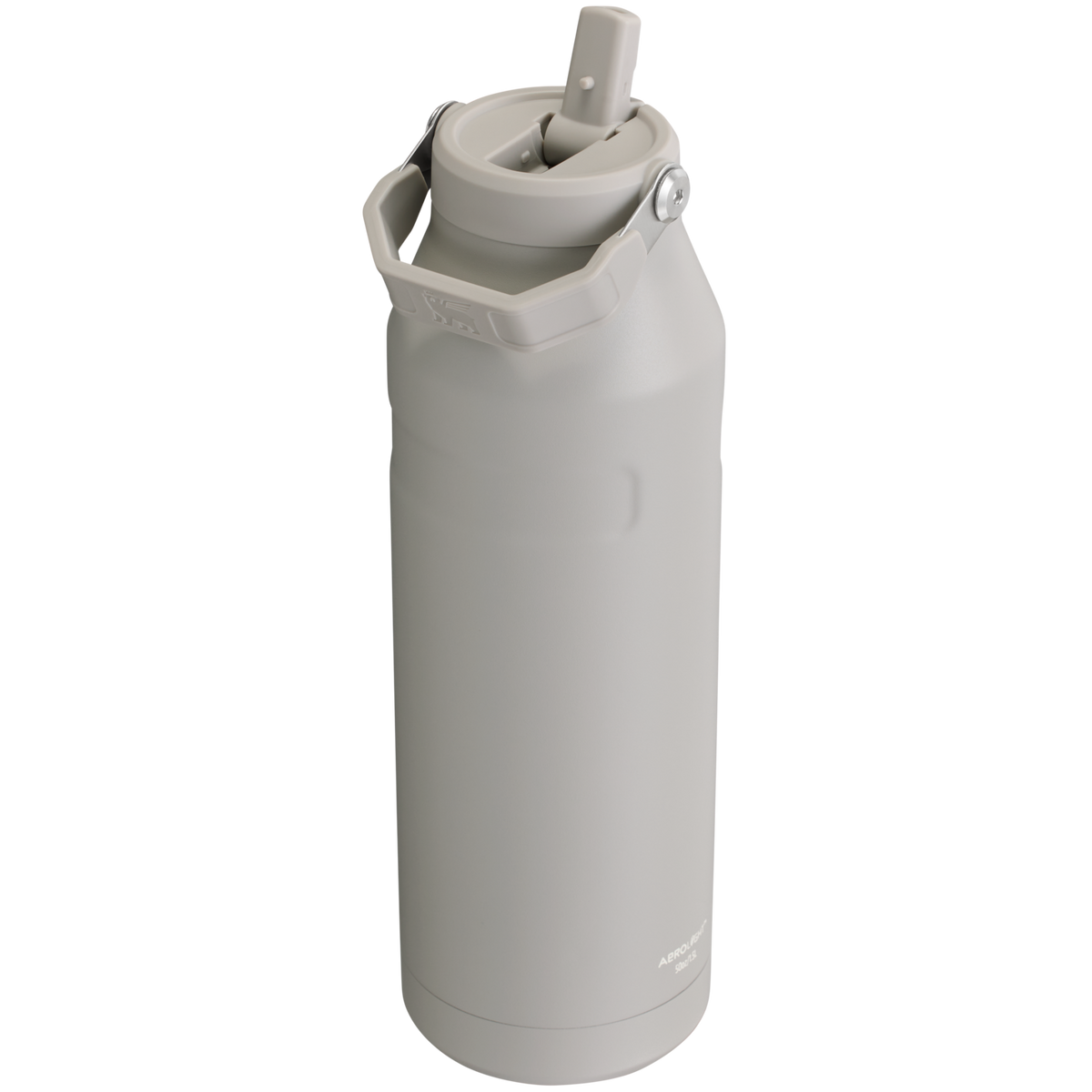 Stanley IceFlow Aerolight stainless steel water bottle in Ash with Flip Straw
