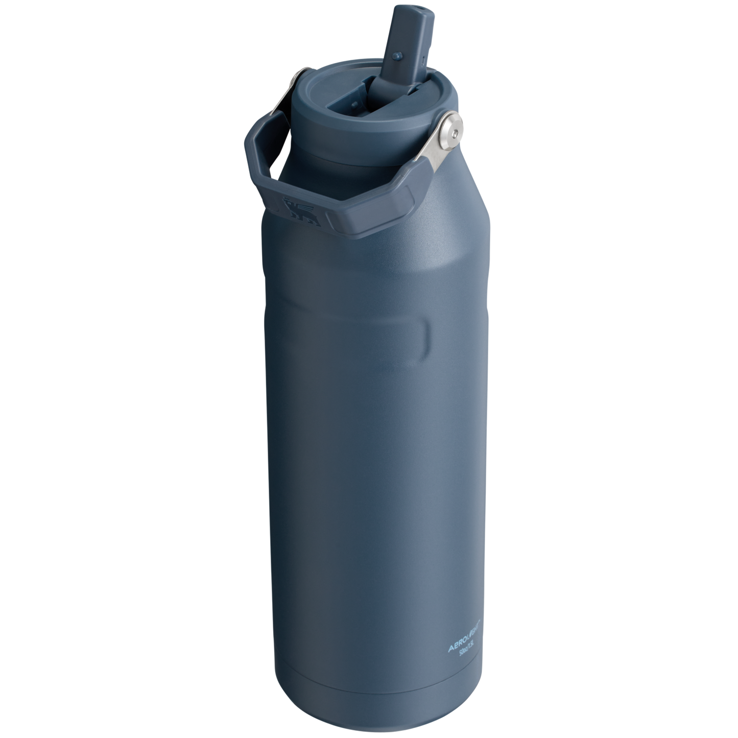 Stanley IceFlow Aerolight stainless steel water bottle in Navy with Flip Straw