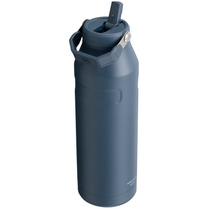 Stanley IceFlow Aerolight stainless steel water bottle in Navy with Flip Straw