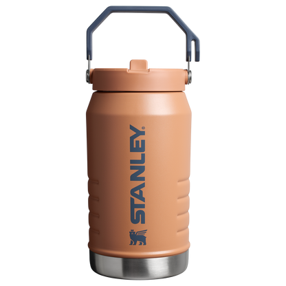 Stanley 64 OZ IceFlow Flip Straw Water Jug In Toast Brown