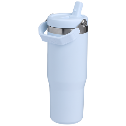 Stanley The IceFlow FlipStraw Water Bottle 30OZ in Glacier Blue
