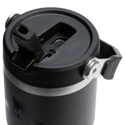 Stanley 14 OZ Ice Flow Flip Straw Insulated Tumbler In Black
