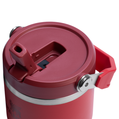 Stanley 20 OZ IceFlow Flip Straw Insulated Tumbler In Chili Red