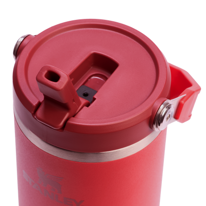 Stanley 30 OZ Ice Flow Flip Straw Insulated Tumbler In Chili Red