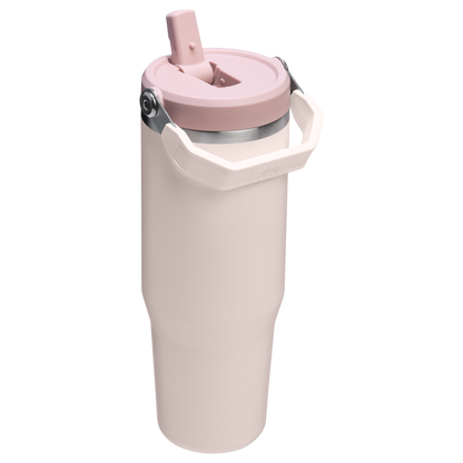 Stanley 30 OZ IceFlow Flip Straw Tumbler In Rose Quartz Pink